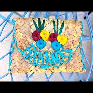 VINTAGE 1960’s NASSAU BAHAMAS RATTAN COIN PURSE